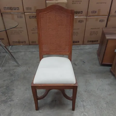 DESIGNER WOODEN HIGH BACK DINING CHAIR
