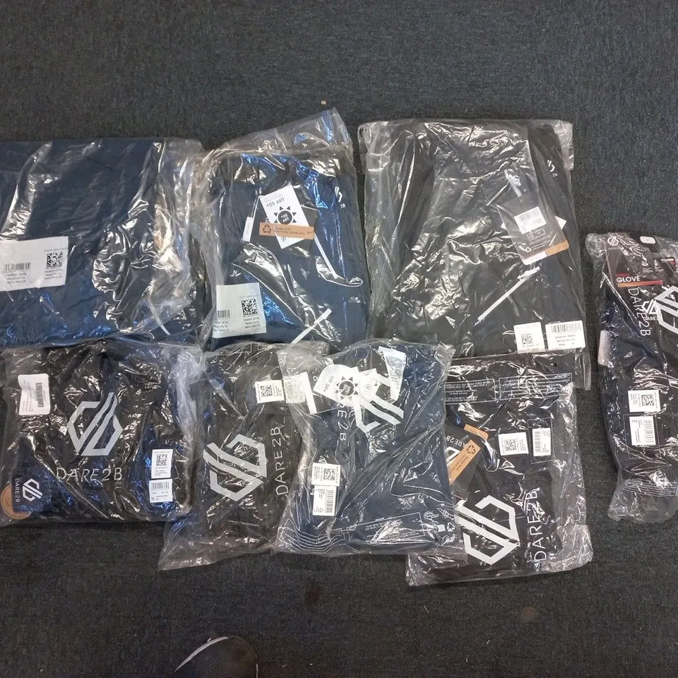 APPROXIMATELY EIGHT ITEMS OF ASSORTED BRAND NEW DARE2BE CLOTHING ITEMS TO INCLUDE; TROUSERS AND HATS