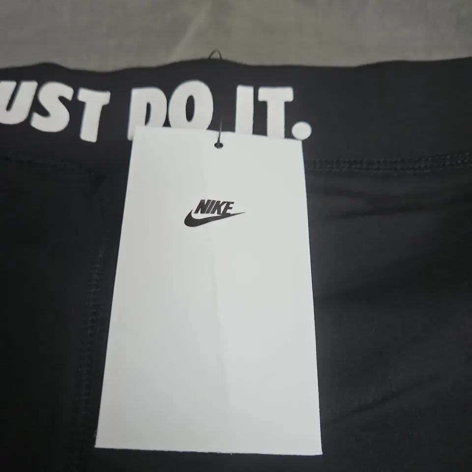 NIKE WOMEN'S BLACK JOGGERS – JUST DO IT WAISTBAND