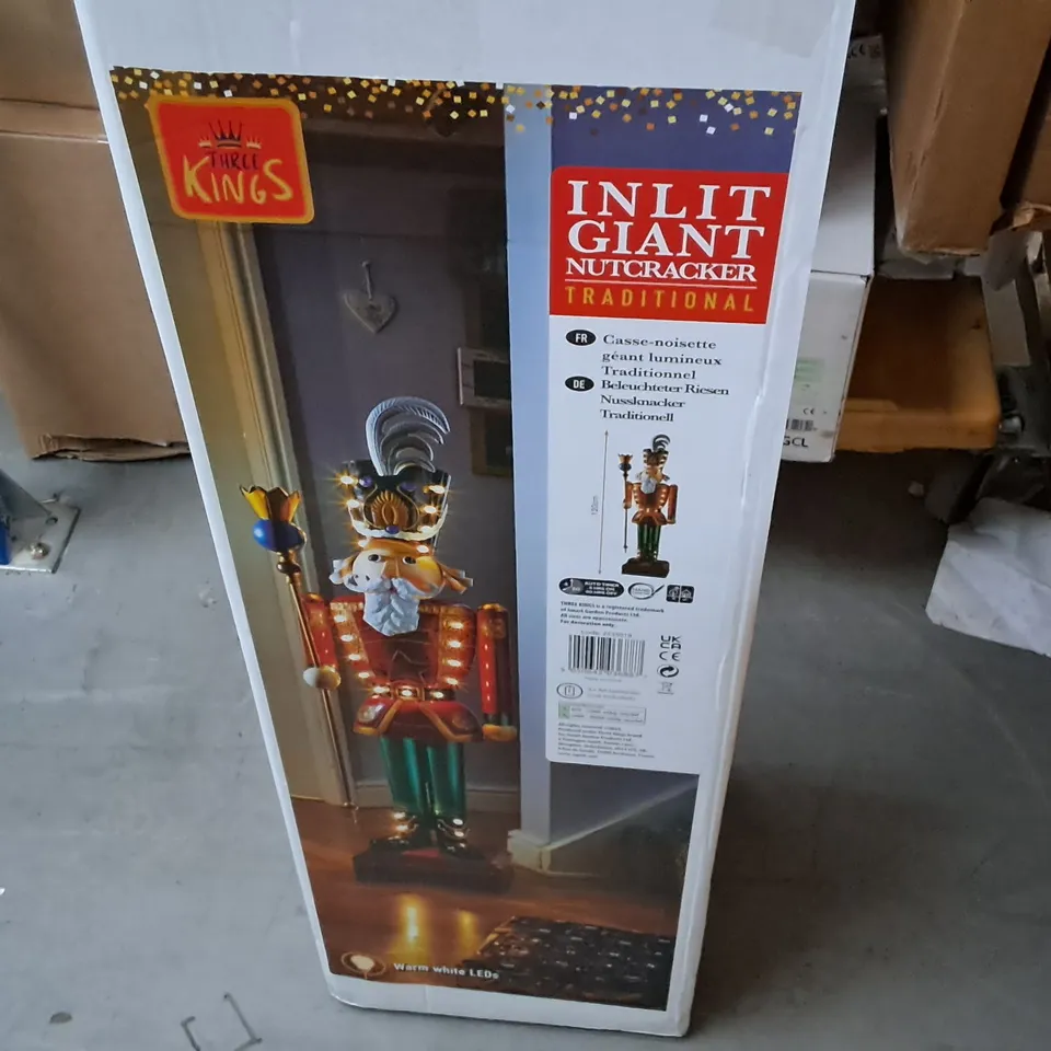 BOXED IN-LIT GIANT NUTCRACKER - COLLECTION ONLY