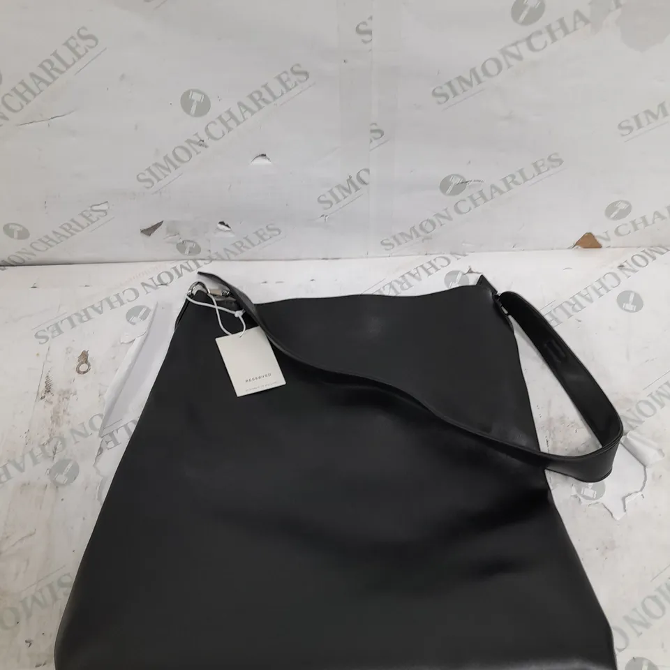RESERVED BLACK LEATHER HANDBAG 
