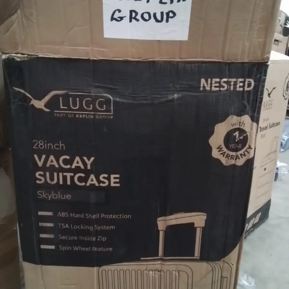 BOXED LUGG 28INCH VACAY SUITCASE SKYBLUE 