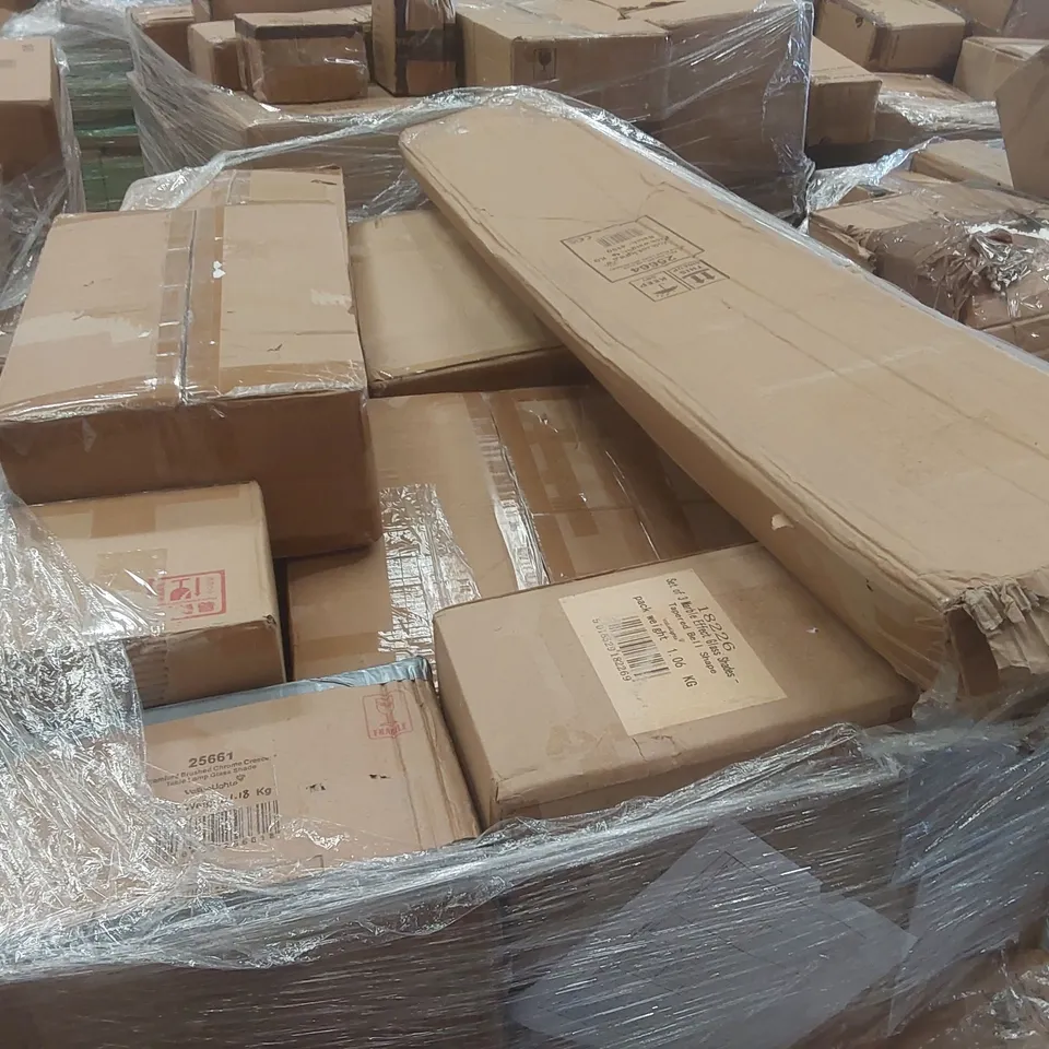 PALLET CONTAINING A VERY LARGE QUANTITY OF ASSORTED LIGHTING PRODUCTS