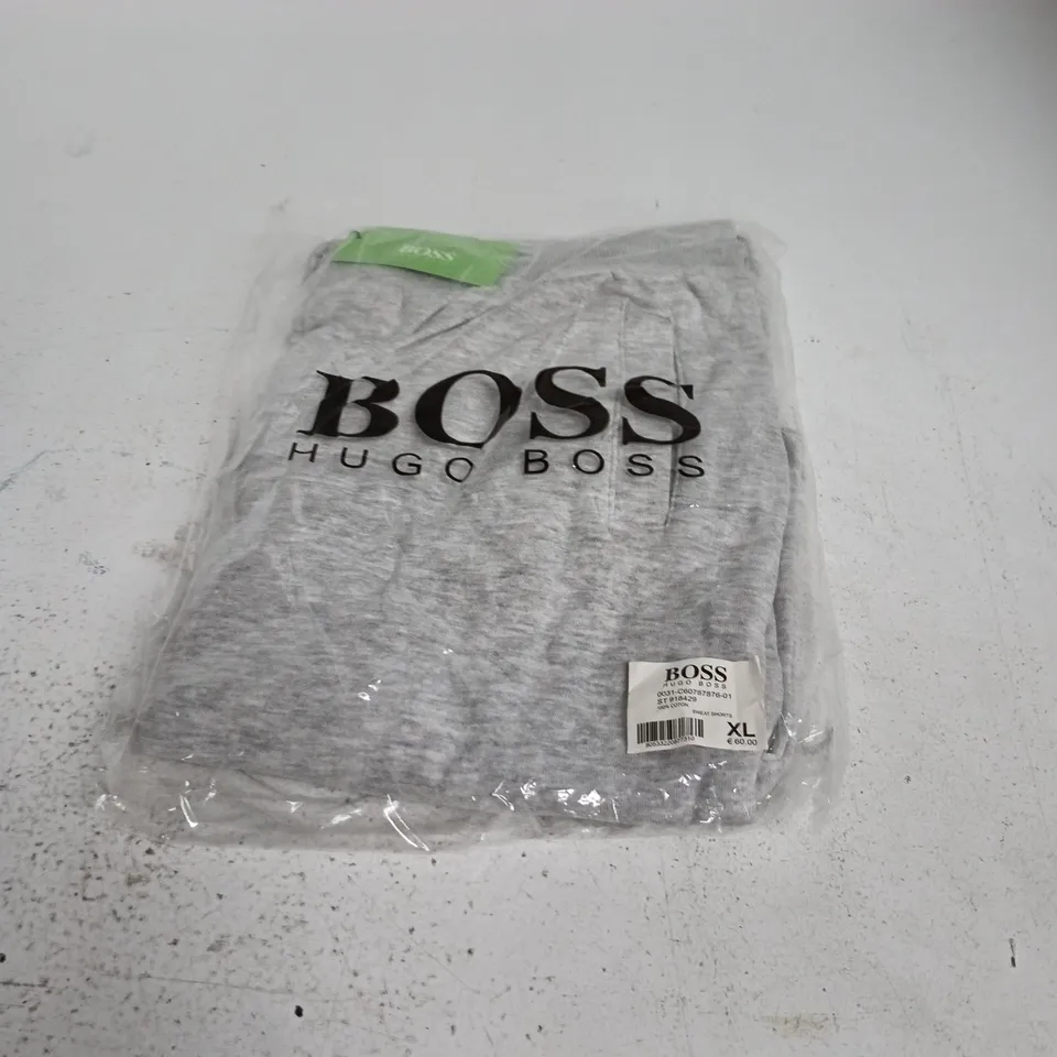 HUGO BOSS SWEAT SHORTS – GREY, MEN'S XL