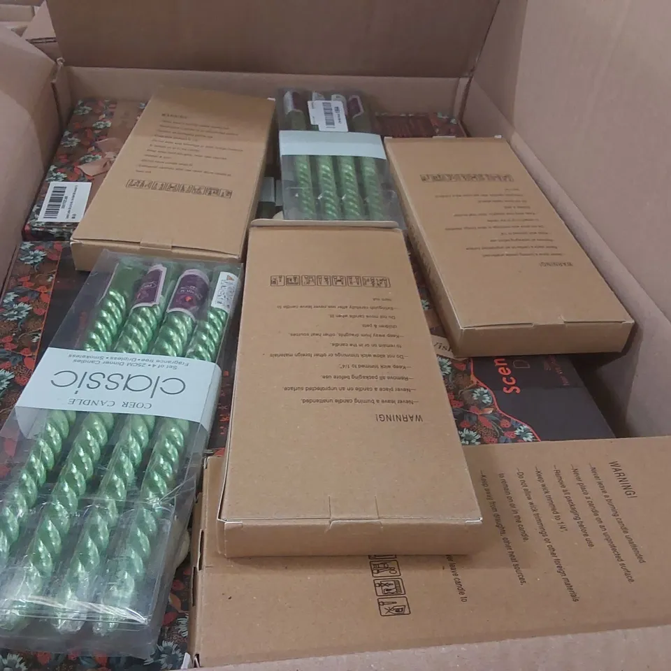 PALLET CONTAINING A LARGE QUANTITY OF ASSORTED CANDLES ECT