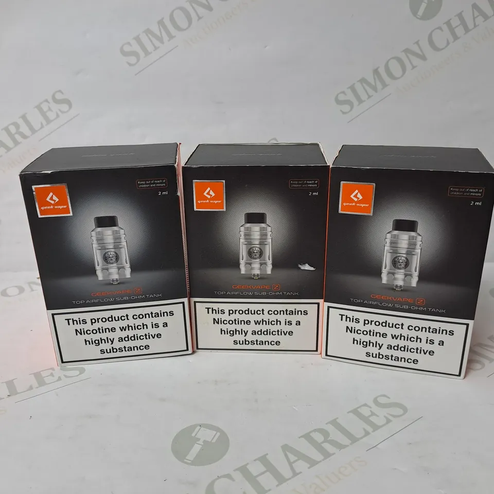 3 BOXED GEEKVAPE Z TOP AIRFLOW SUB OHM TANK  