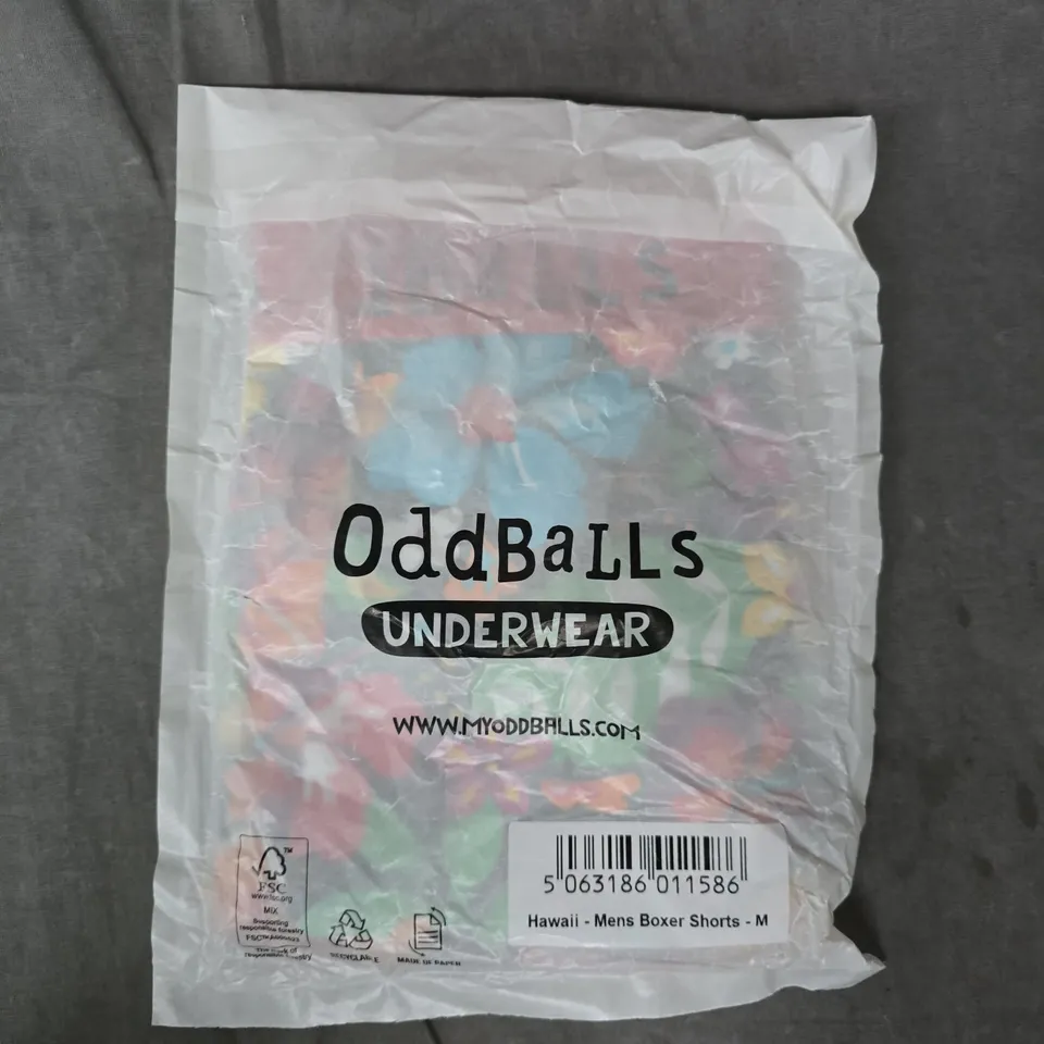 ODDBALLS HAWAII MENS BOXER SHORTS SIZE MEDIUM