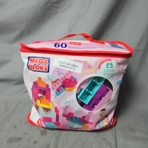 MEGA BLOKS 60-PIECE CONSTRUCTION BRICKS SET 