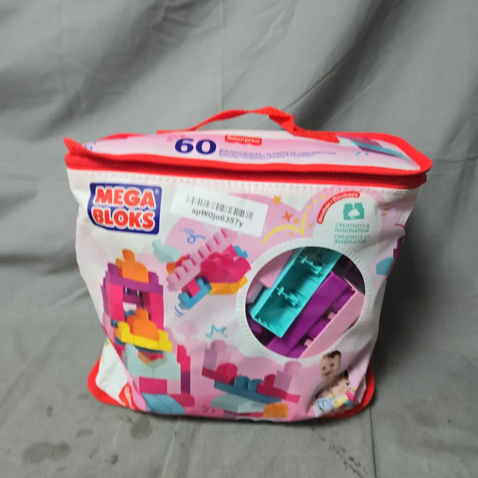 MEGA BLOKS 60-PIECE CONSTRUCTION BRICKS SET 