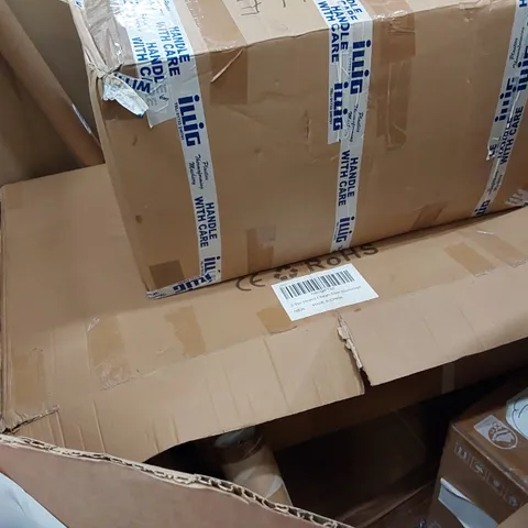 PALLET OF ASSORTED ITEMS INCLUDING: PRESSURE WASHER, ELECTRIC POTATO PEELER, COAT RACK, STORAGE RACK
