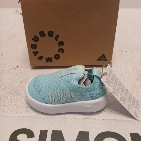 ADIDAS BUBBLECOMFY I KIDS' SHOES – AQUA/LIGHT BLUE (UK 5K)