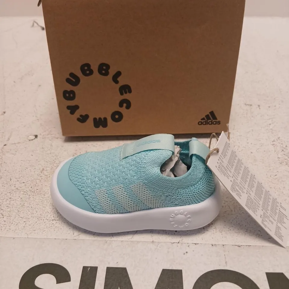 ADIDAS BUBBLECOMFY I KIDS' SHOES – AQUA/LIGHT BLUE (UK 5K)