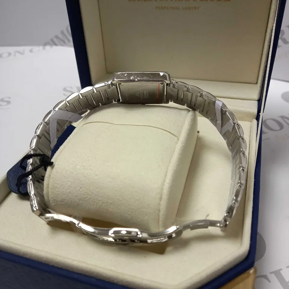 CHRISTOPHE DUCHAMP LADIES SWISS QUARTZ SILVER WRISTWATCH 