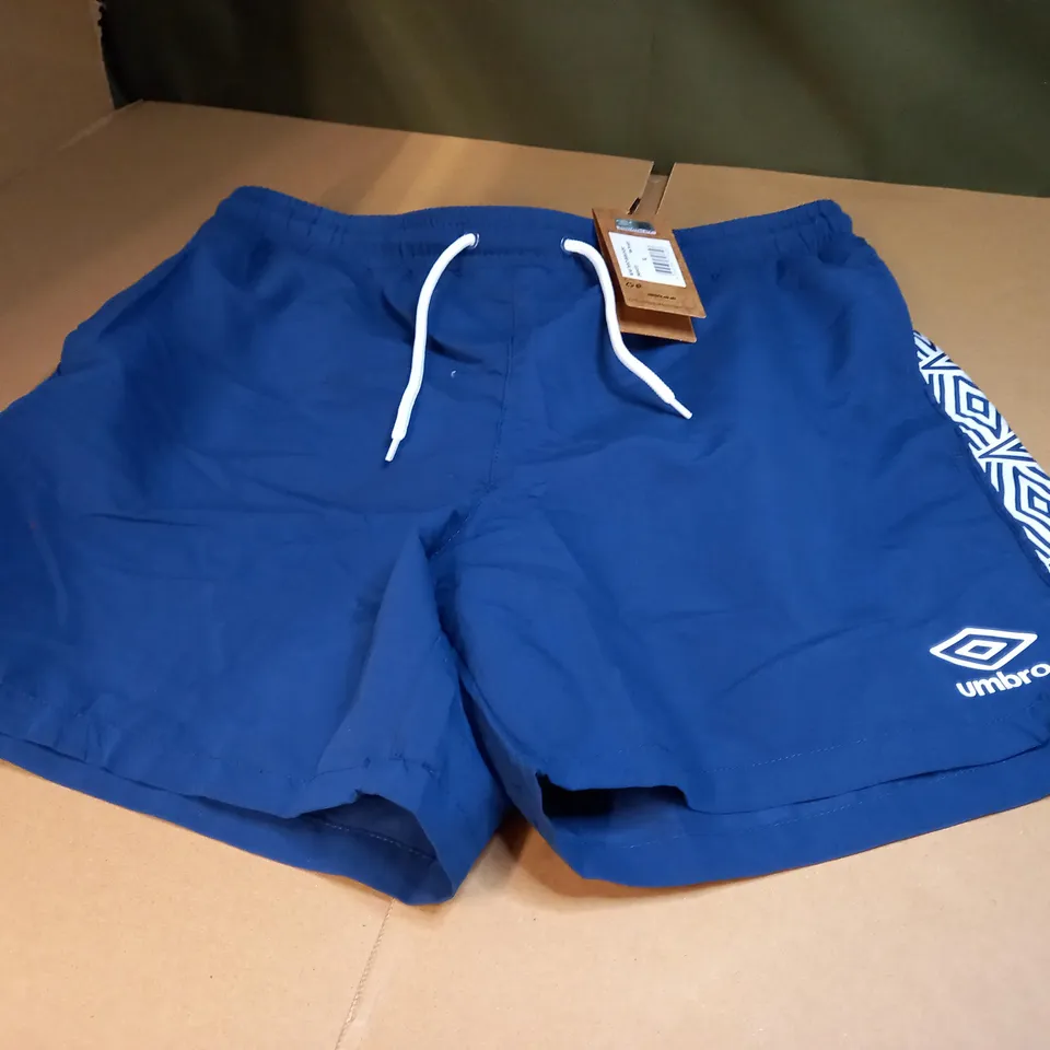 UMBRO NAVY MENS TAPED SWIM SHORTS - XL