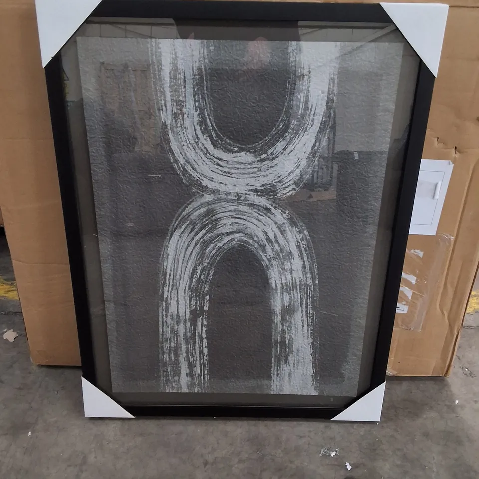 ABSTRACT WALL ART IN CHARCOAL