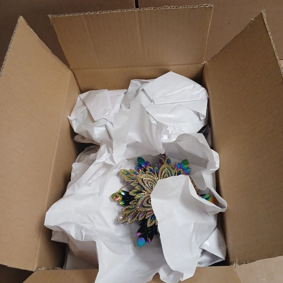 BOX OF APPROXIMATELY 10 X GISELA GRAHAM LONDON CRYSTAL STAR ORNAMENTS