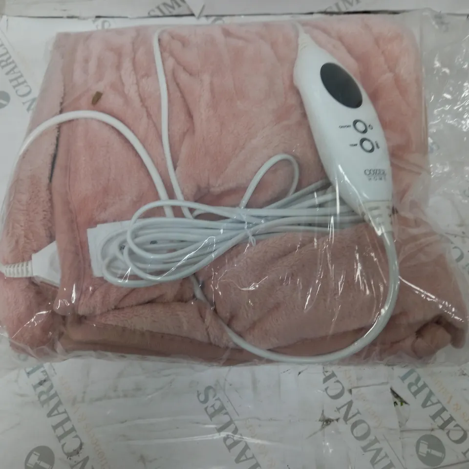 COZEE HOME HEATED BLANKET IN PINK