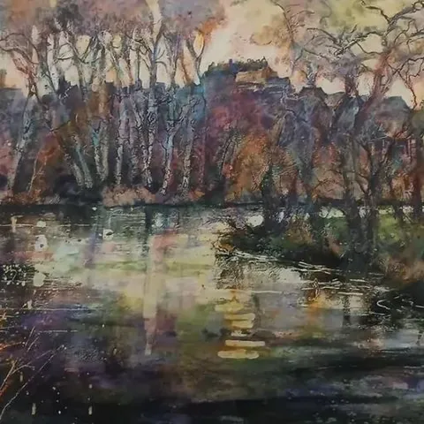 'APPROACHING THE PORT OF STIRLING' SIGNED PRINT IONA LEISHMAN