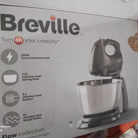 BOXED BREVILLE FLOW COLLECTION HAND AND STAND MIXER