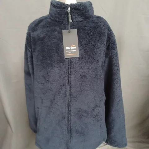 PETER STORM RIBBLESDALE ZIP FLEECE IN NAVY SIZE L