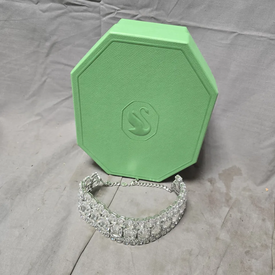 BOXED SWAROVSKI MILLENIA CHOKER 3 RHODIUM SHINY WHITE