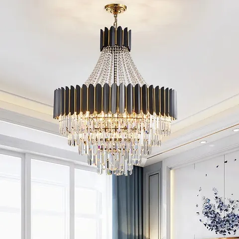 BOXED DREHER 11-LIGHT CRYSTAL CHANDELIER