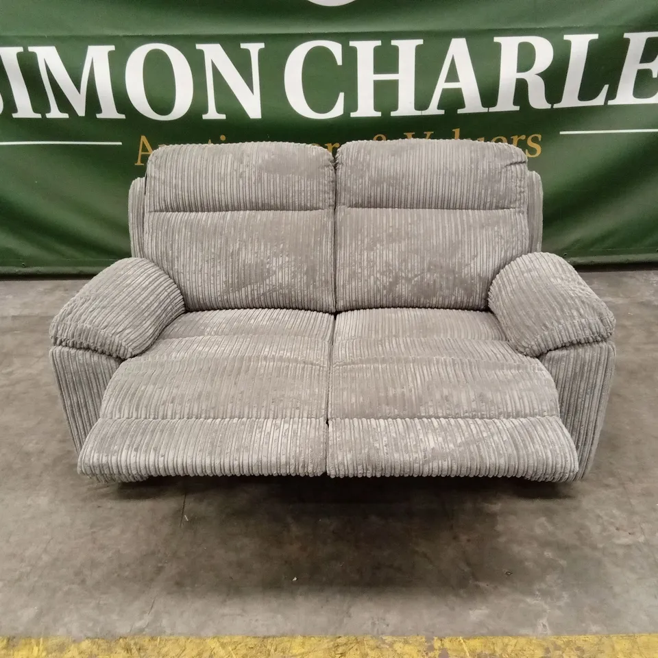 BARON FABRIC 2 SEATER MANUAL RECLINER SOFA RRP £799