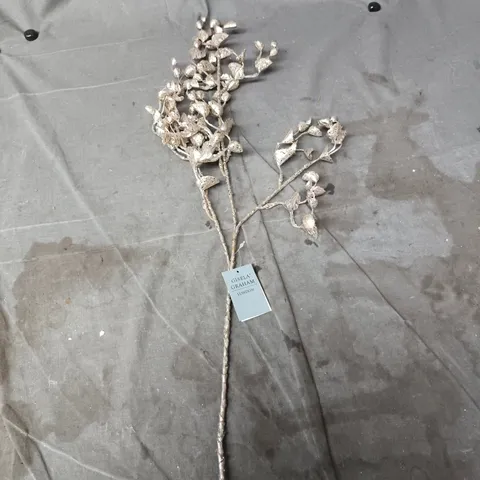 12X GISELA GRAHAM SILVER FAUX FLOWERS 
