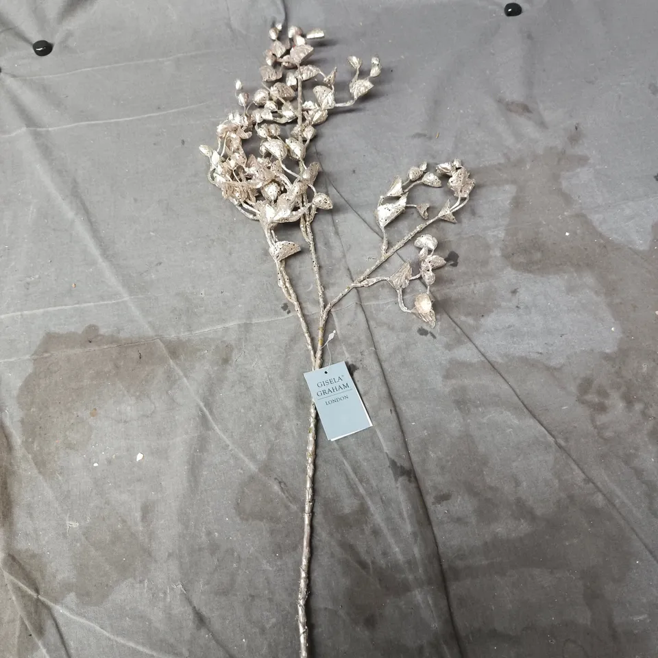 12X GISELA GRAHAM SILVER FAUX FLOWERS 