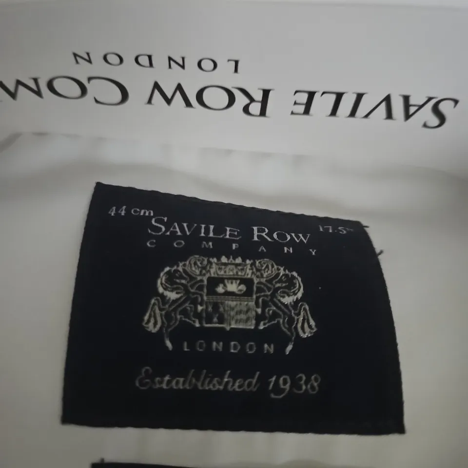 SAVILE ROW COMPANY WHITE SHIRT – EXTRA SLIM FIT, UK COLLAR 17.5 IN