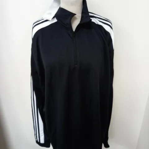 ADIDAS 1/4 ZIP TRACK TOP - UK XL