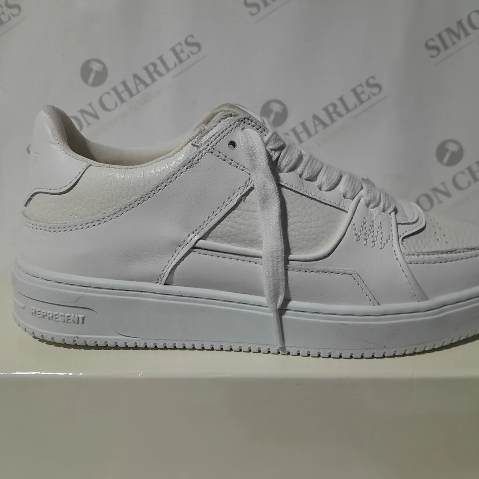 REPRESENT NAPPA WHITE TRAINER - SIZE EUR 43