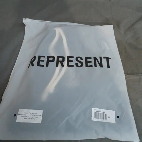 REPRESENT BLACK CUFFED INITIAL SWEATPANT – SIZE M