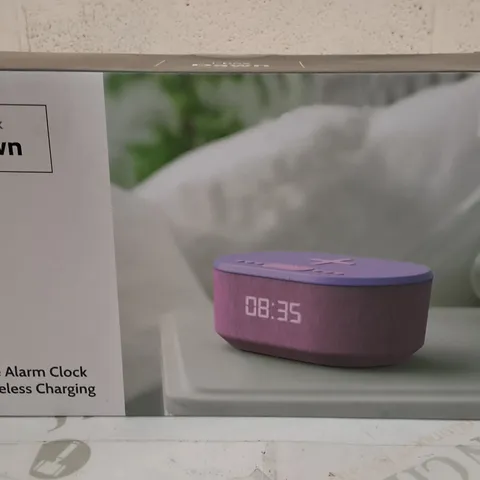 BOXED I-BOX DAWN BEDSIDE ALARM CLOCK WITH WIRELESS CHARGING