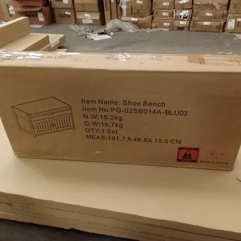 BOXED SHOE BENCH (1 BOX)