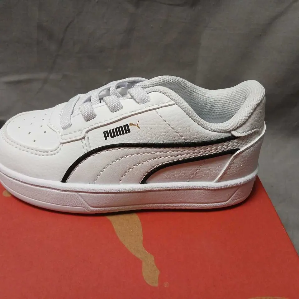 PUMA KIDS' WHITE TRAINERS – CLYDE 2.0 OUTLINE, WITH TAG