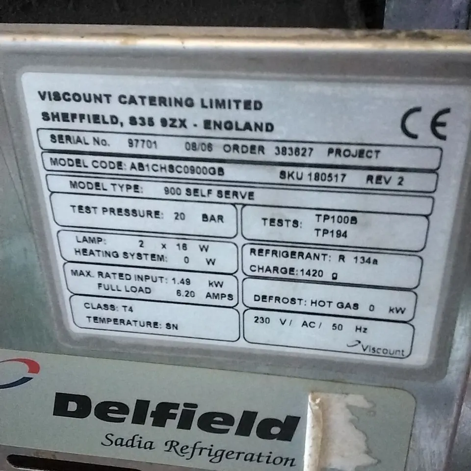 DELFIELD SELF SERVE 900 REFRIGERATOR DISPLAY CABINET