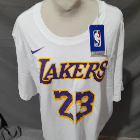 NIKE LA LAKERS T-SHIRT WITH JAMES 23 SIZE XXL