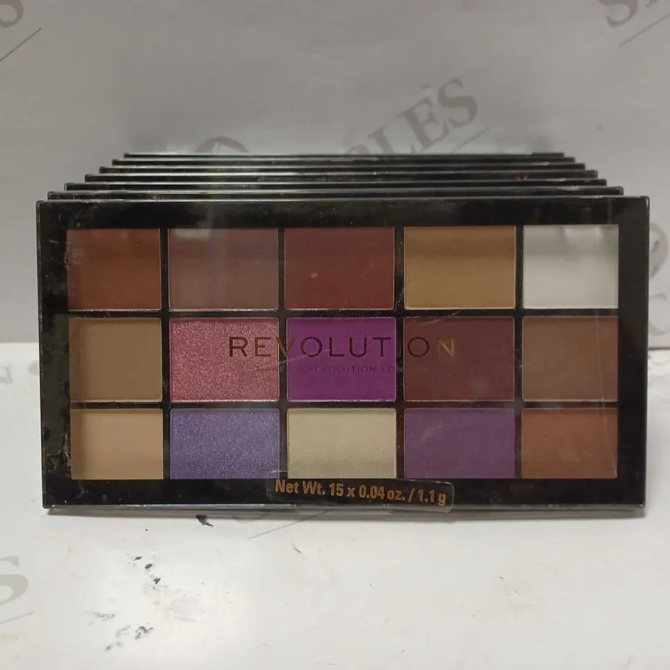 LOT OF 7 REVOLUTION RELOADED VISIONARY EYESHADOW PALETTES