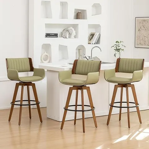 BOXED MEKLIBA BEIGE BAR STOOLS SET OF 2