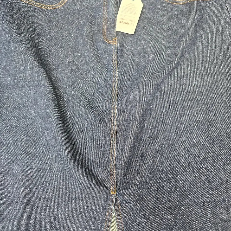 SEASALT CORNWALL BOWLINE SKIRT IN DARK DENIM BLUE SIZE UK 18
