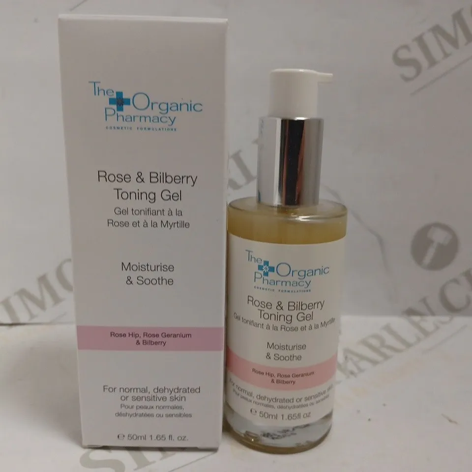 THE ORGANIC PHARMACY ROSE AND BILBERRY TONING GEL - 50ML