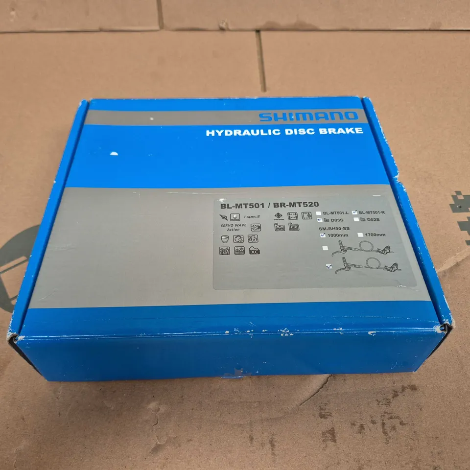 SHIMANO HYDRAULIC DISC BRAKE SET – BR-MT520 / BL-MT501, BOXED
