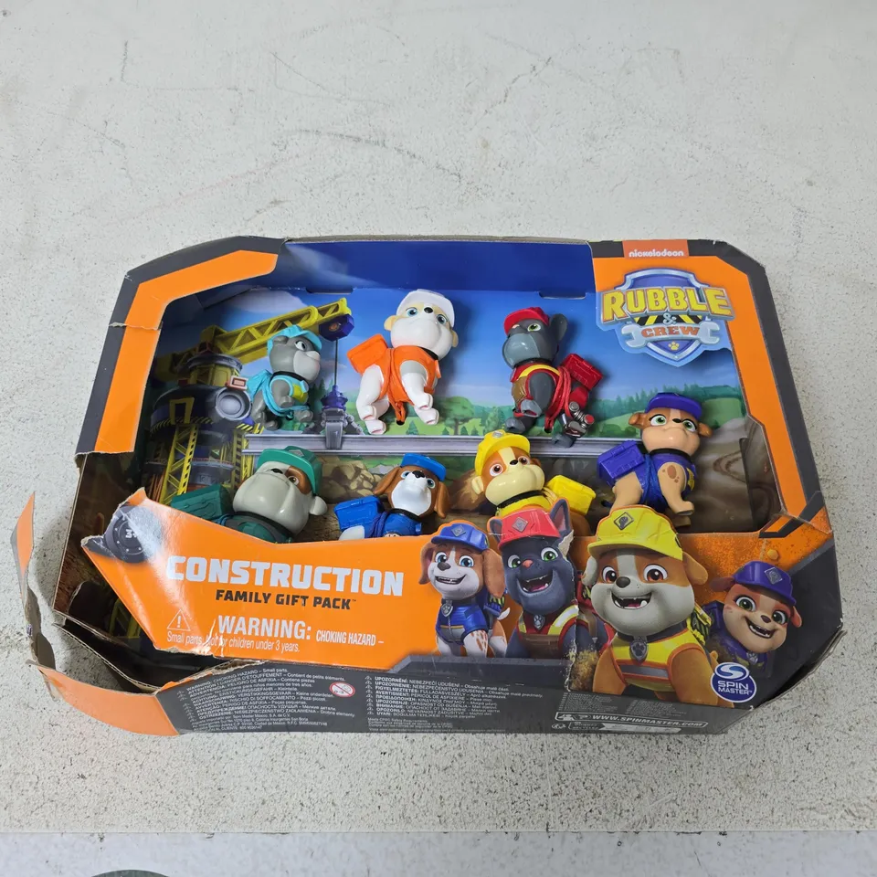 NICKELODEON PAW PATROL RUBBLE & CREW CONSTRUCTION FAMILY GIFT PACK – BOXED MINI FIGURES