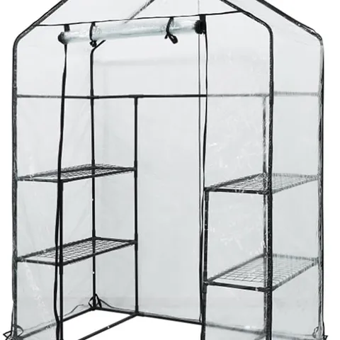 OYPLA 3-TIER 4 SHELF MINI WALK-IN GROWHOUSE GARDEN GREENHOUSE