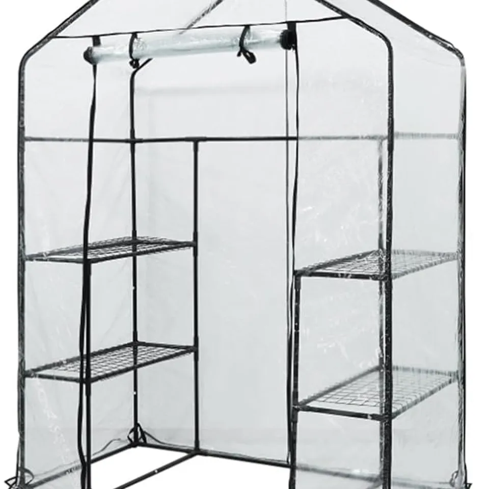 OYPLA 3-TIER 4 SHELF MINI WALK-IN GROWHOUSE GARDEN GREENHOUSE