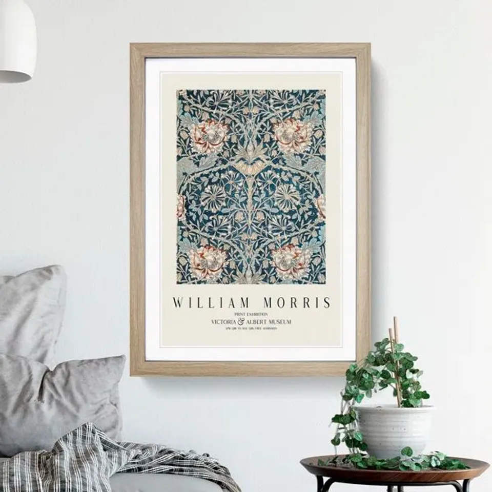 HONEYSUCKLE VOL.2 BY WILLIAM MORRIS - FRAMED PRINT