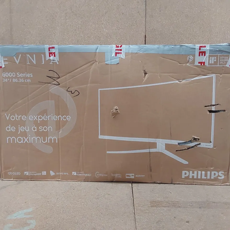 BOXED PHILLIPS 34M2C65 34" EVNIA CURVED GAMING MONITOR 175HZ