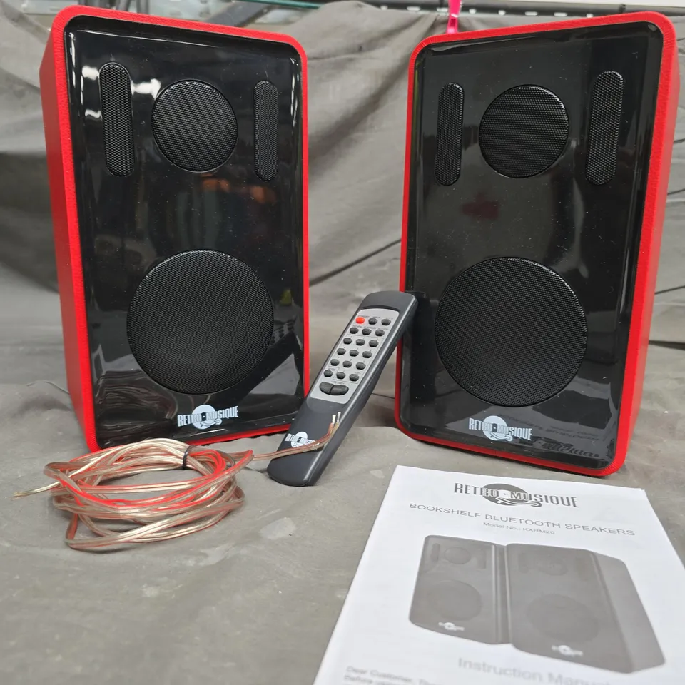 RETRO MUSIQUE BOOKSHELF BLUETOOTH SPEAKERS (PAIR) – MODEL KXR M20