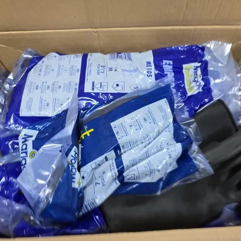 BOX OF ASSORTED MENS SAFETY GLOVES 